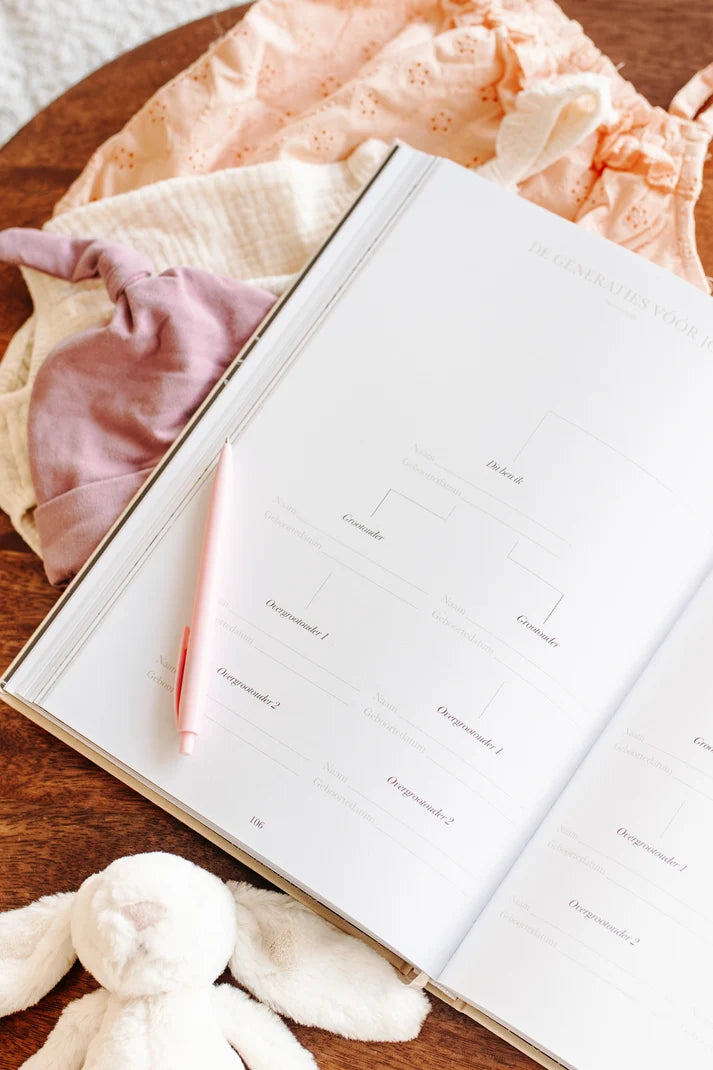 Het begin van jouw leven – All-in-One Pregnancy and Baby Memory Book from 0 to 1 Year – Birth Lines