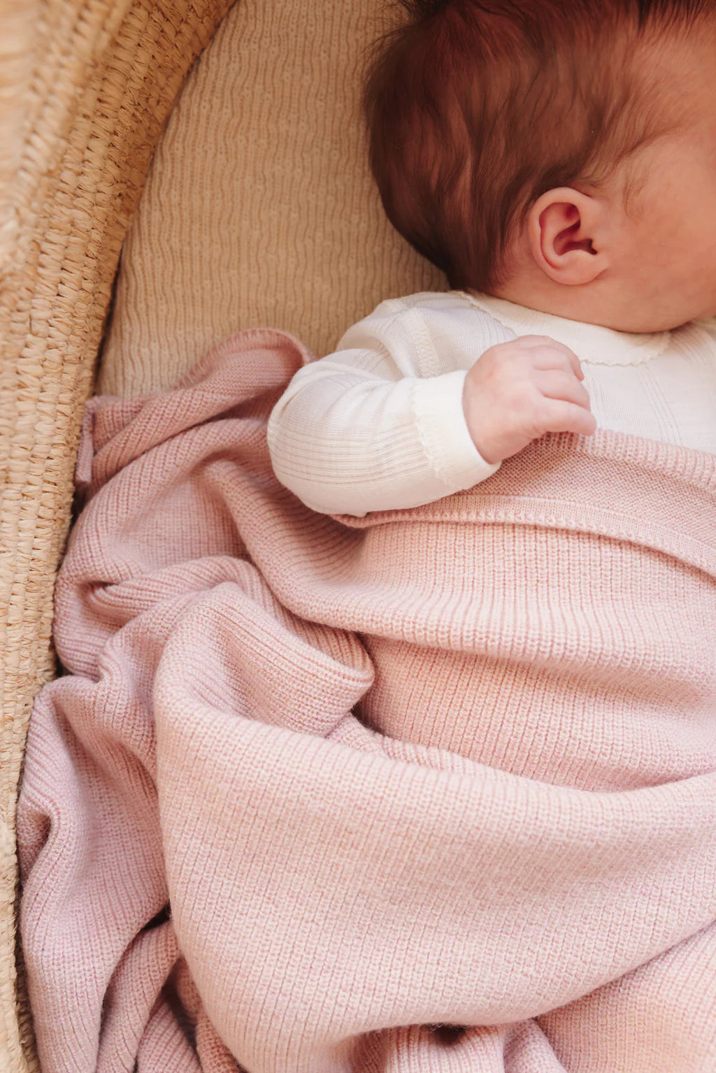 Baby Dekentje - Felix Blanket - Merinowol - HVID - productfoto - afbeelding 2