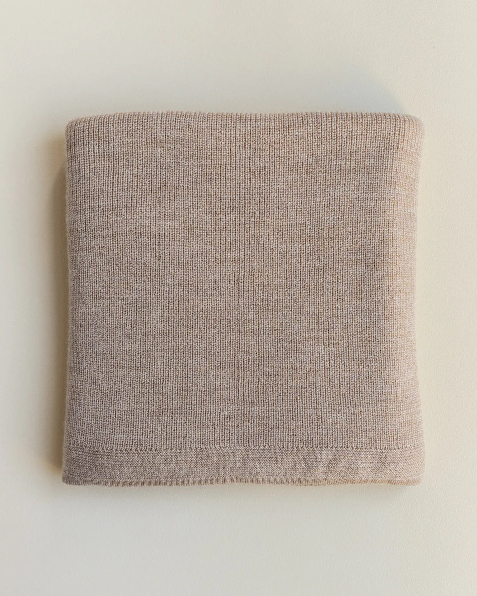 Baby Dekentje - Felix Blanket - Sand - Merinowol - HVID
