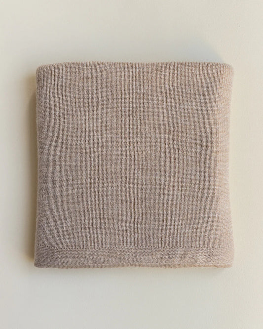 Baby Dekentje - Felix Blanket - Sand - Merinowol - HVID