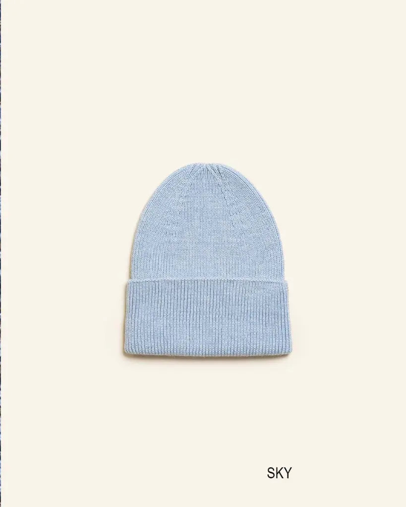 Knitted beanie - Fonzie newborn - Merino wool - HVID
