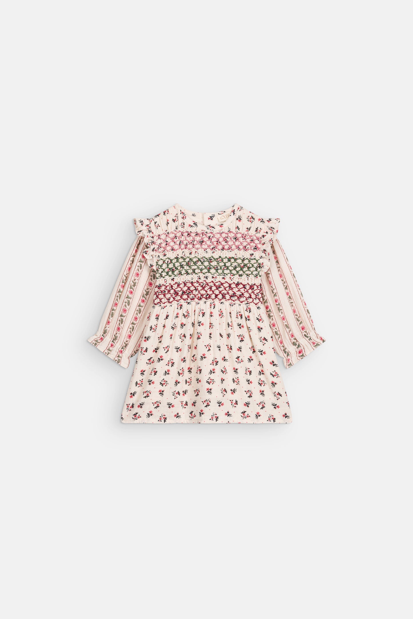 Jurk Saralinou & Saralina - Biologisch katoen - Cream Pink Sorrel - Louise Misha