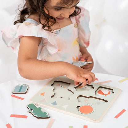 Puzzel 12+ maanden - First layer puzzle - Celebration - Colour mix - Done by Deer