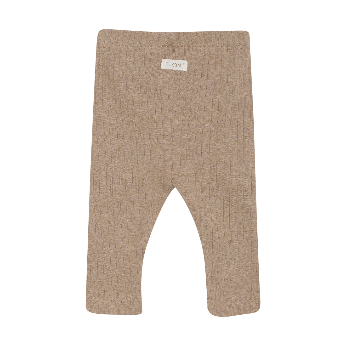 Fixoni - Leggings Melange - Mocha Meringue Melange - 100% katoen achterkant