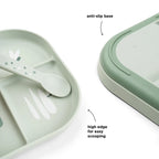 Vakken bordje - Foodie compartment plate - Croco - Green - Done by Deer - productfoto - afbeelding 3