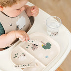 Vakken bordje - Foodie compartment plate - Tiny farm - Sand - Done by Deer - productfoto - afbeelding 2
