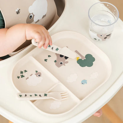 Bestekset - Foodie cutlery set - Tiny farm - Sand - Done by Deer
