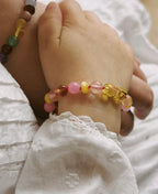 Barnsteen en edelstenen armband - Bondi - 14 cm - Nirrimis - productfoto