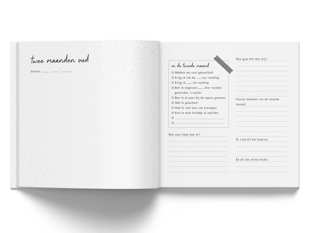 Baby invulboekje - Mijn eerste jaar - Linnen taupe - Fyllbooks - productfoto - afbeelding 6