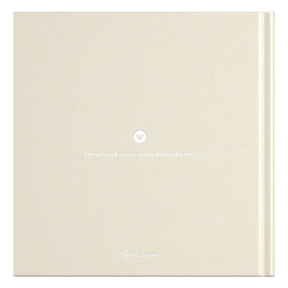 Baby invulboekje - Invulboek Mijn Babyshower - Linnen Beige - Fyllbooks