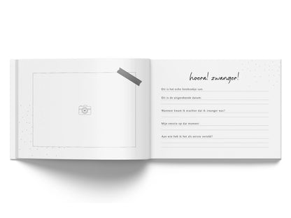 Baby invulboekje - Mijn echofoto´s – Linnen Beige - Fyllbooks