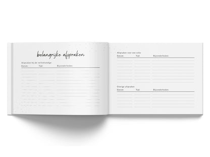 Baby invulboekje - Mijn echofoto´s – Linnen Beige - Fyllbooks