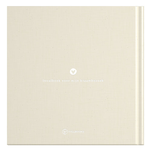 Baby invulboekje - Mijn kraambezoekboek - Linnen Beige - Fyllbooks - productfoto - afbeelding 2