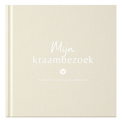 Baby invulboekje - Mijn kraambezoekboek - Linnen Beige - Fyllbooks