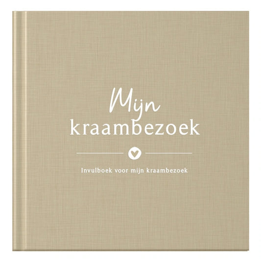 Baby invulboekje - Mijn Babyshower - Linnen Taupe - Fyllbooks