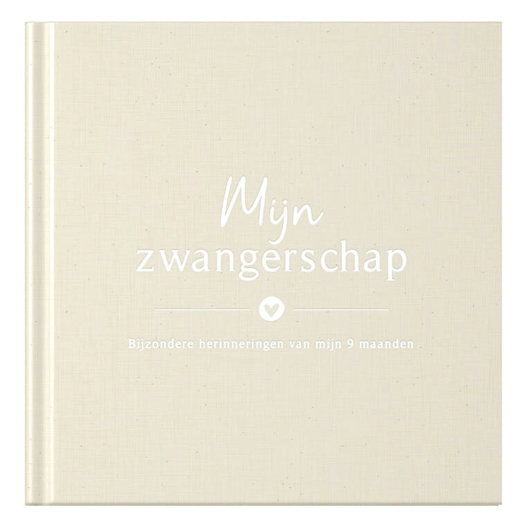 Baby invulboekje - Invulboek Mijn Zwangerschap - Linnen Beige - Fyllbooks