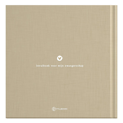 Baby invulboekje - Invulboek Mijn Zwangerschap - Linnen Taupe - Fyllbooks