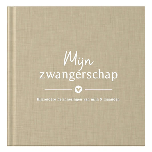 Baby invulboekje - Invulboek Mijn Zwangerschap - Linnen Taupe - Fyllbooks