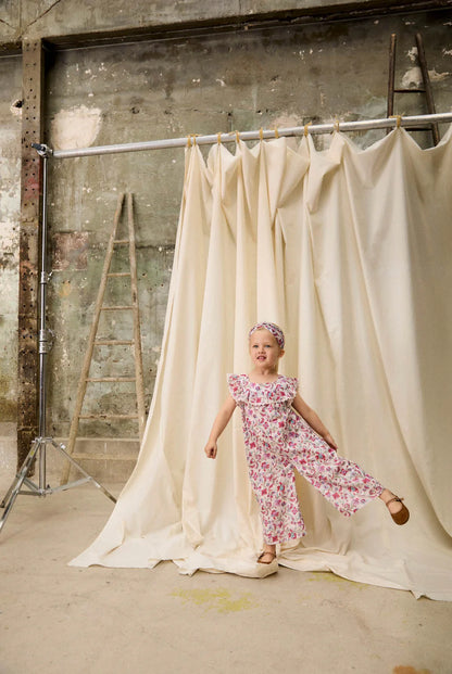 Haarband Yurira - Biologisch katoen - Cream Floral Haven - Louise Misha