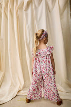 Jumpsuit - Overall Irma - Biologisch katoen - Cream Floral Haven - Louise Misha - productfoto