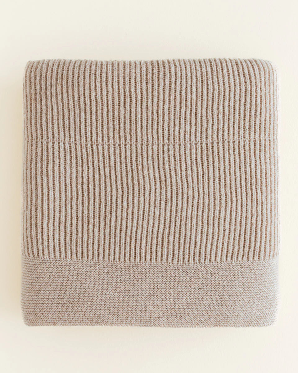 Deken Gaston - 100x140 cm - Ledikant deken - Merino lamswol - HVID