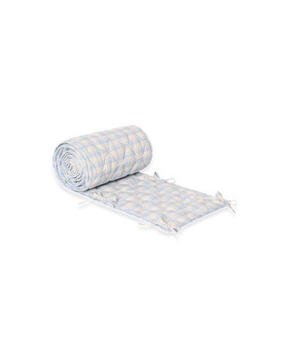 Gewatteerde ledikantbumper Plaid - Biologisch katoen - 360 x 30 cm - Garbo&Friends