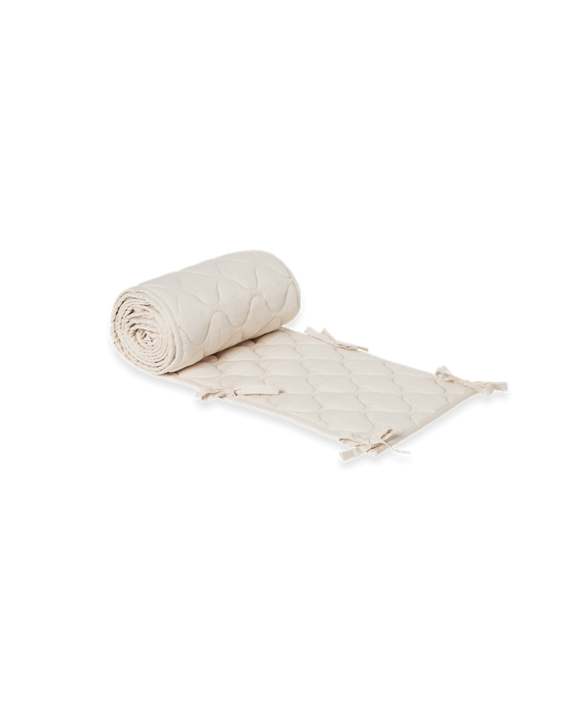 Bed bumper - Satin Quilted Crib Bumper - Biologisch katoen - Ecru - Garbo & Friends - Garbo&Friends - productfoto - afbeelding 3