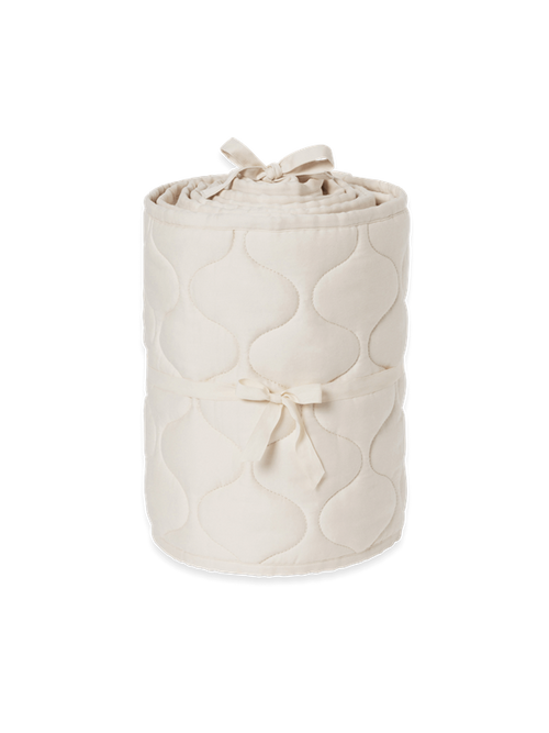 Bed bumper - Satin Quilted Crib Bumper - Biologisch katoen - Ecru - Garbo & Friends - Garbo&Friends - productfoto