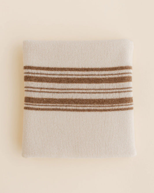 Baby dekentje - Gilbert - Silver/walnut - Merino wol - HVID
