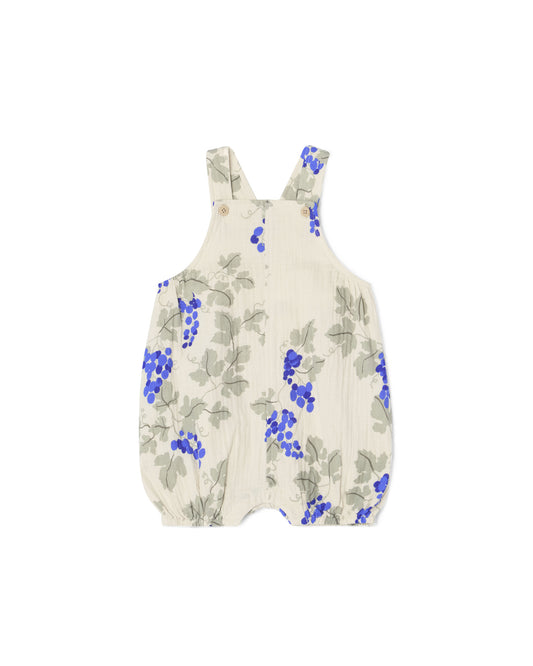 Garbo&Friends - Muslin Dungarees Grapes blue - Tuinbroekje - voorkant
