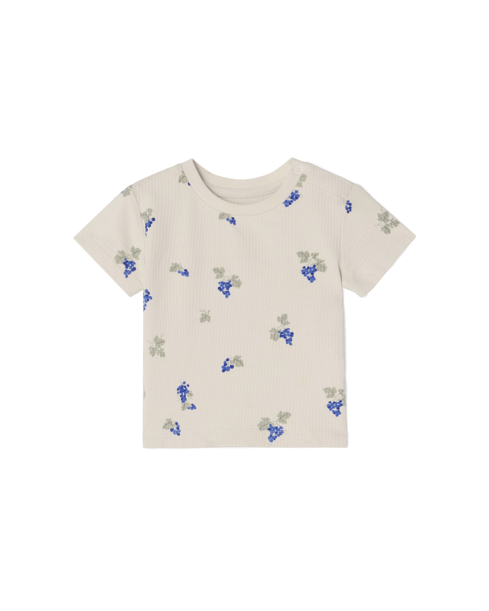 Garbo&Friends - Structured Jersey T-shirt Baby - Grapes Ecru - voorkant