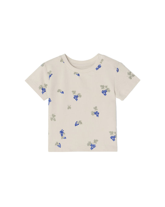 Garbo&Friends - Structured Jersey T-shirt Baby - Grapes Ecru - voorkant