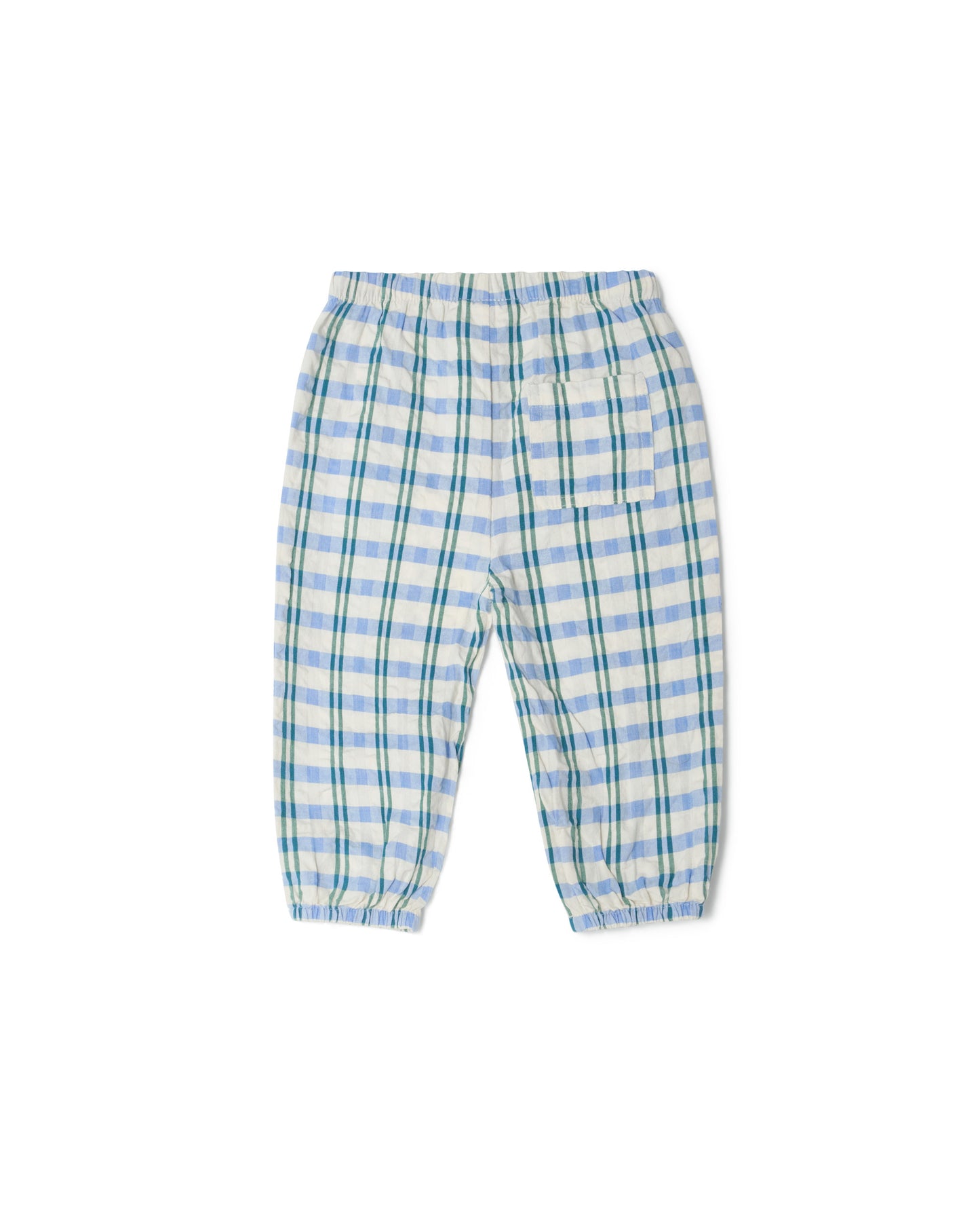 Garbo&Friends - Seersucker Trousers Baby Check mar - Broekje - achterkant