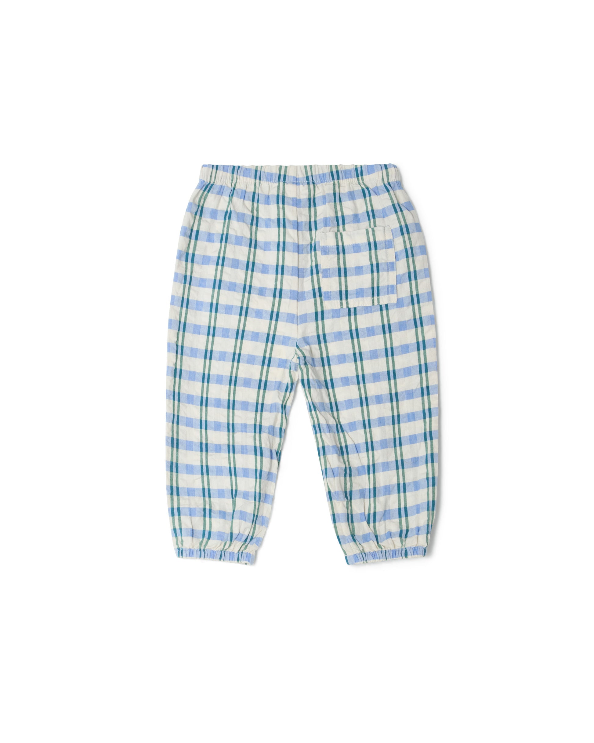 Garbo&Friends - Seersucker Trousers Baby Check mar - Broekje - achterkant