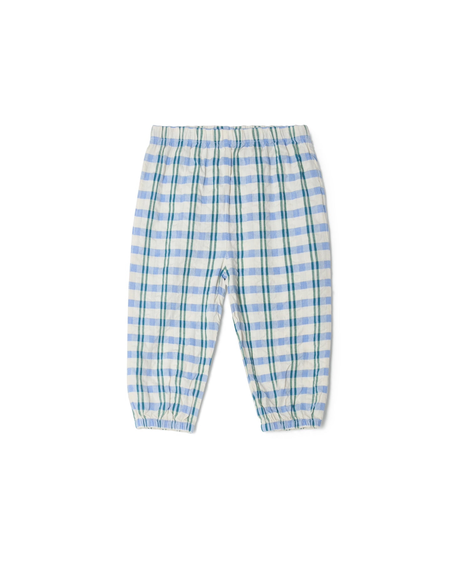 Garbo&Friends - Seersucker Trousers Baby Check mar - Broekje - voorkant