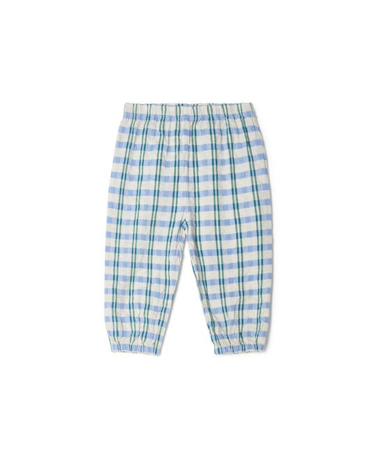 Garbo&Friends - Seersucker Trousers Baby Check mar - Broekje - voorkant