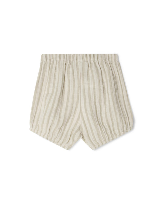 Garbo&Friends - Muslin Bloomers Stripe Pebble - Kort broekje - 100% katoen - voorkant