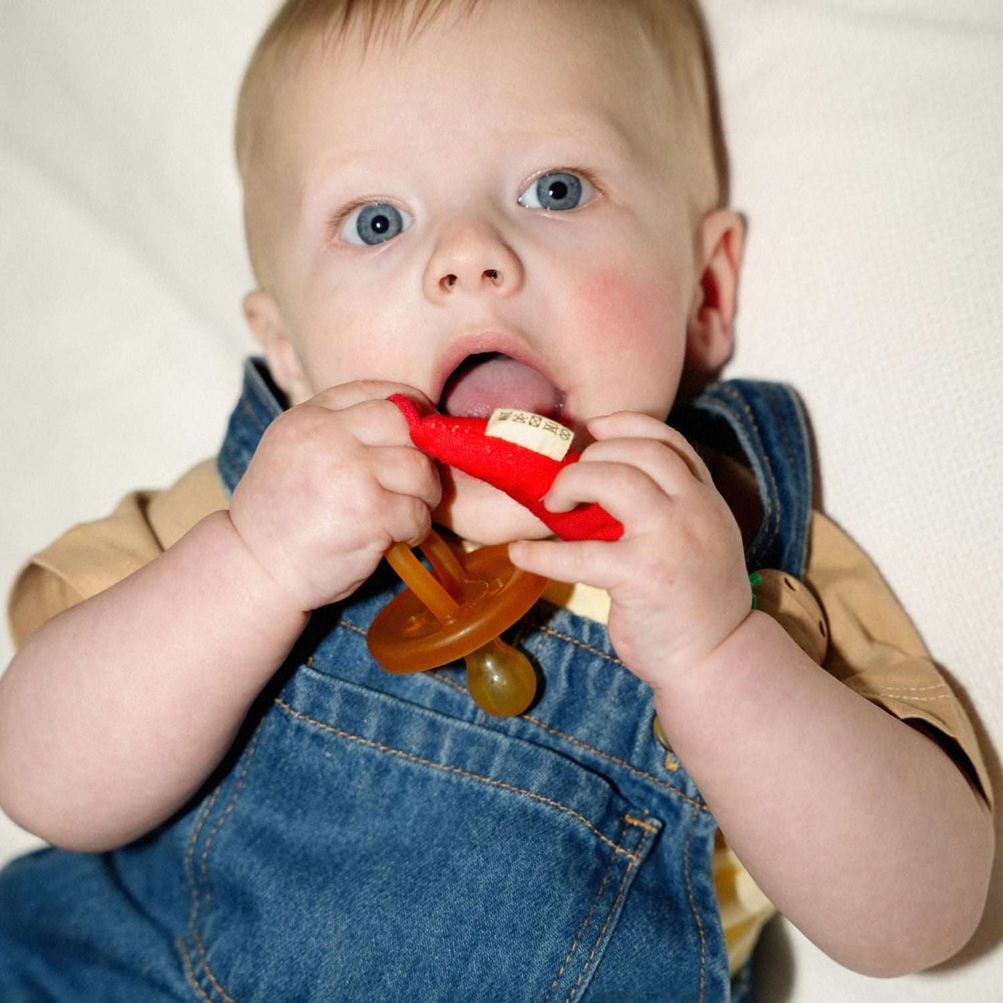 Speenkoord hete peper - Charly the Chili Pacifier Clip - Katoen - Oli & Carol