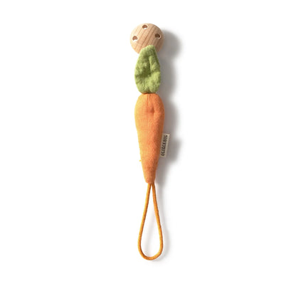 Speenkoord wortel - Cathy the Carrot - Katoen & beukenhout - Oli&Carol