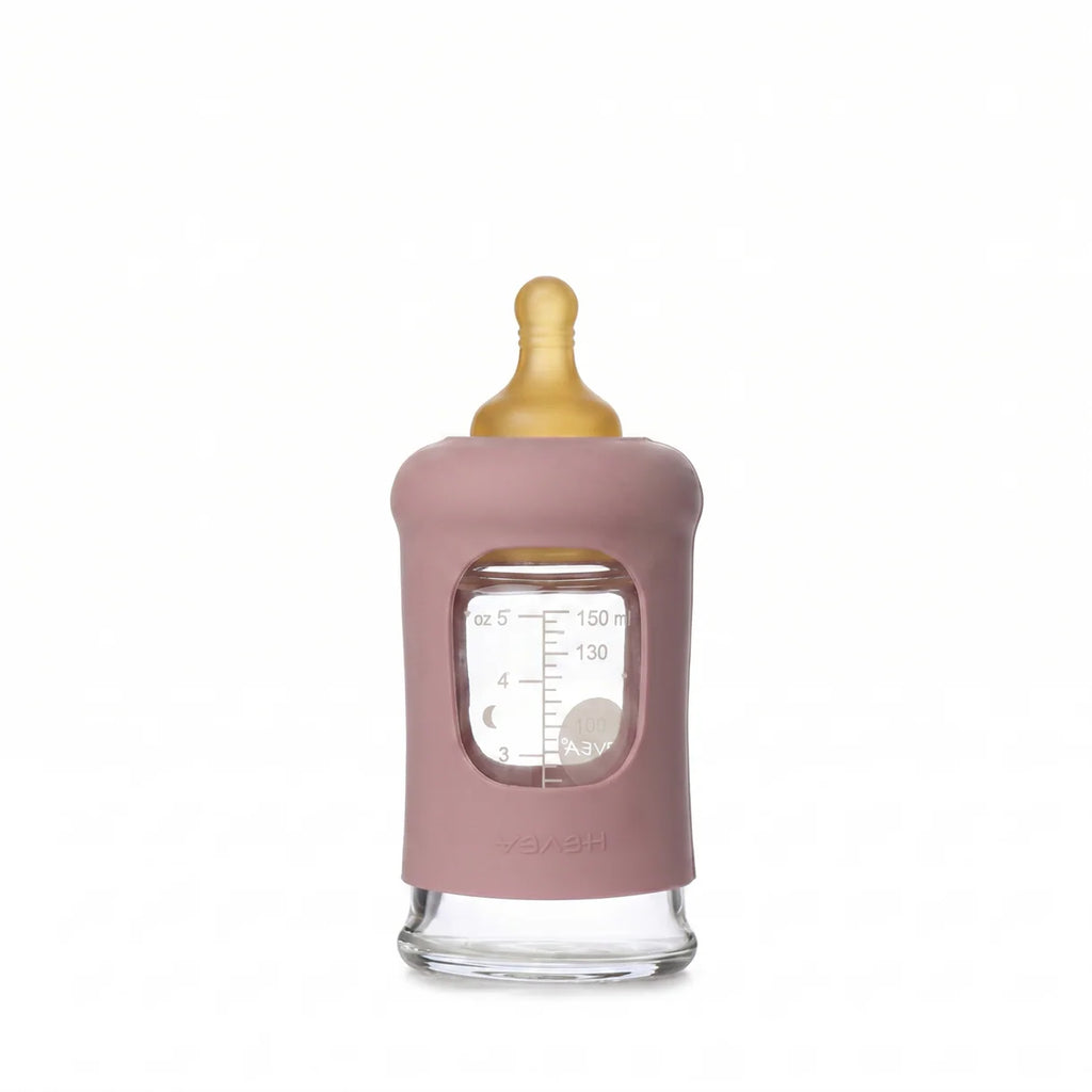 Glazen babyfles - Wide Neck met beschermhoes 150 ml - HEVEA - productfoto - afbeelding 3