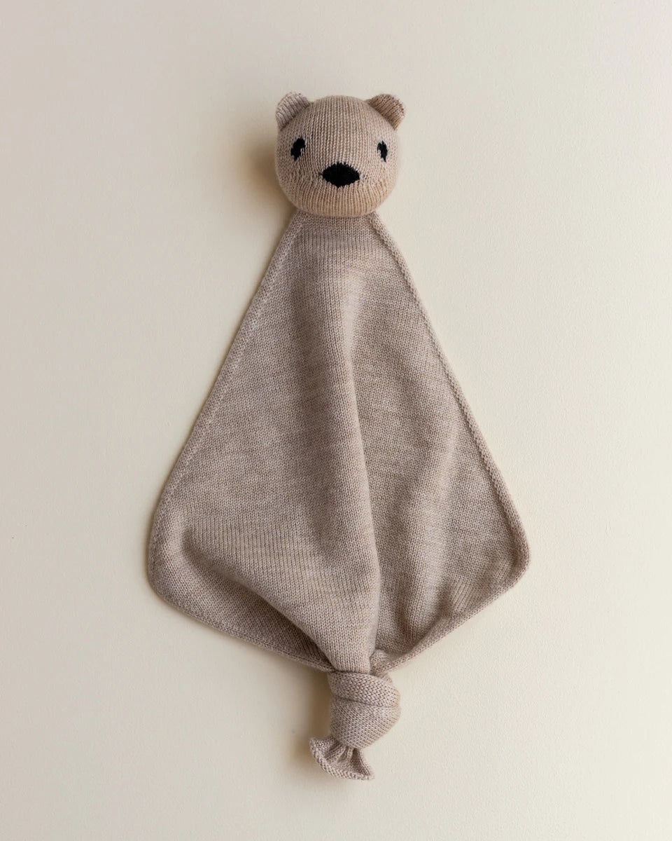 Knuffeldoekje Teddy Tokki - Sand/Zand - Merinowol - HVID - product foto vooraanzicht