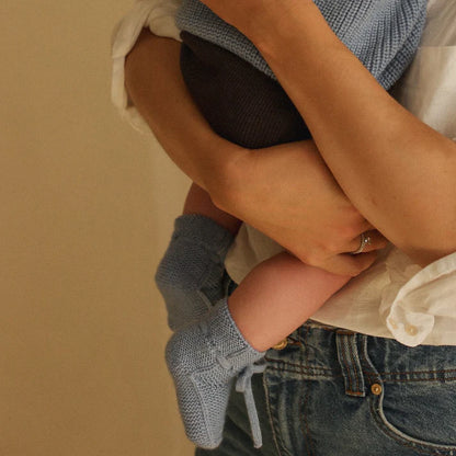 Booties - Baby Slofjes - Merinowol - HVID