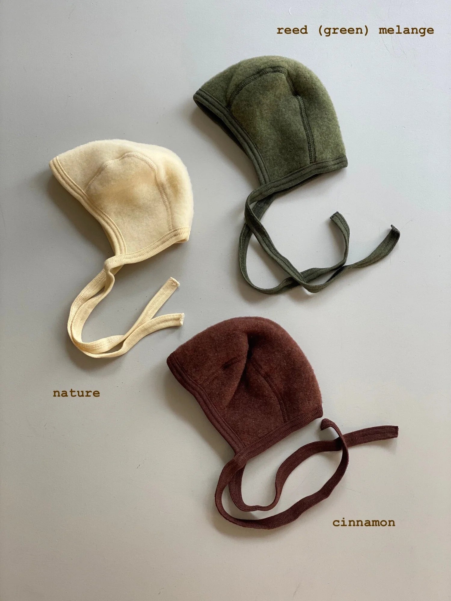 Tie hat - Bonnet - Wool fleece - Organic merino wool - Engel Natur