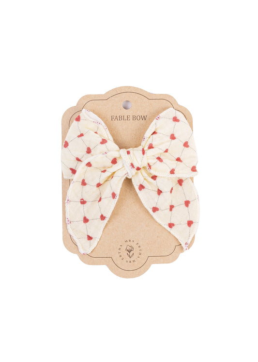 Haarknipje strik - Biologisch katoen - Lovely Roots - Mrs Ertha