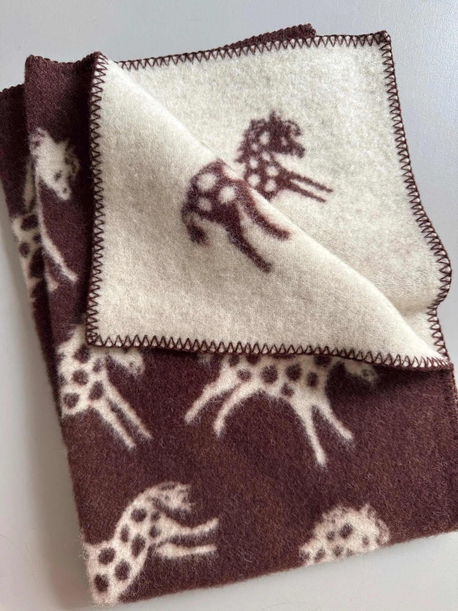 Wiegdeken Pony - 100% eco-wol - 65 x 90 cm - Klippan Yllefabrik