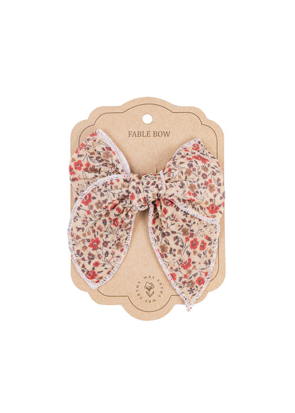 Haarknipje strik - Biologisch katoen - Magic garden - Mrs Ertha