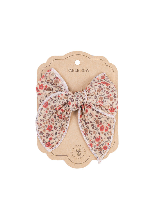 Haarknipje strik - Biologisch katoen - Magic garden - Mrs Ertha