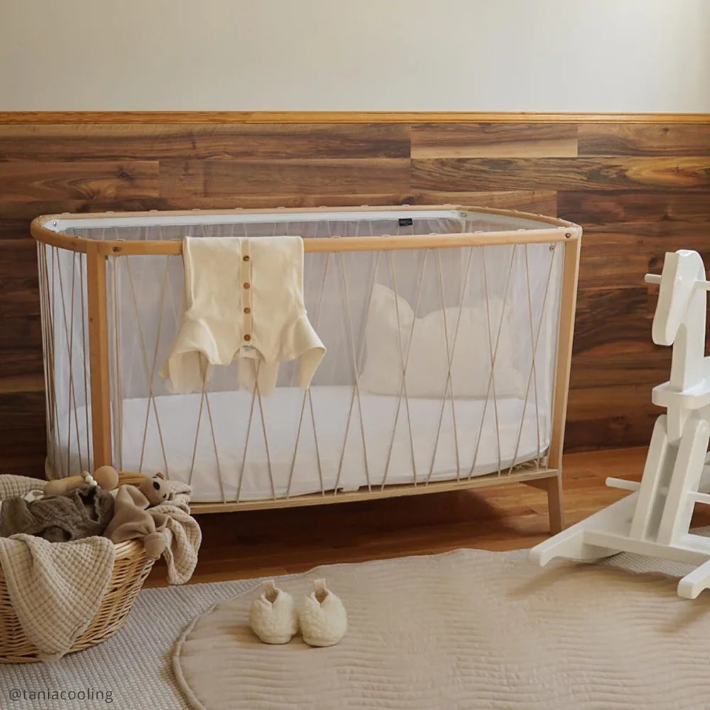 KIMI Evolving Baby Bed - Houten meegroei bed zonder spijlen 60x120 cm - Van 6 maanden tot 5 jaar - Charlie Crane - productfoto