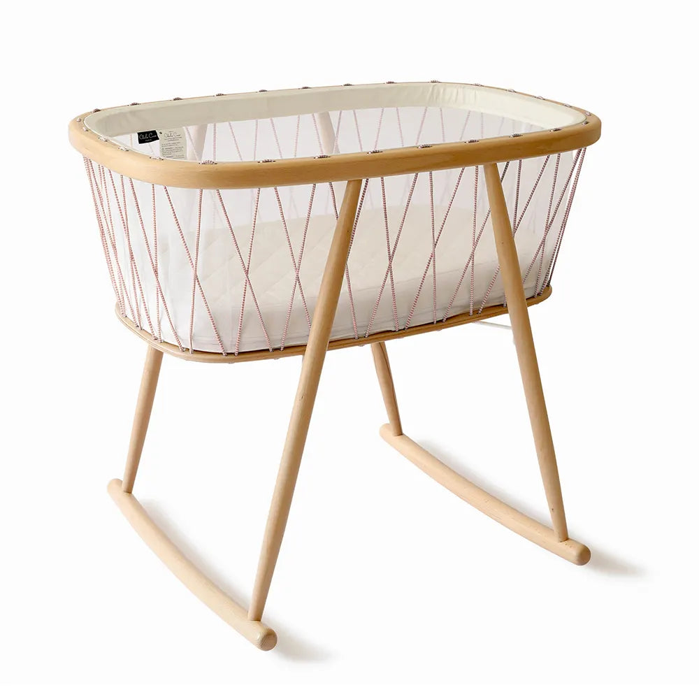 KUMI Wooden Cradle - Rocking Wooden Cradle - Charlie Crane