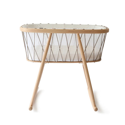 KUMI Wooden Cradle - Rocking Wooden Cradle - Charlie Crane